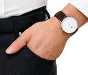  Shop Authentic Daniel Wellington Classic Bristol Quartz White Dial Brown Leather Strap Watch For Men - DW00100023 - Luxxuri