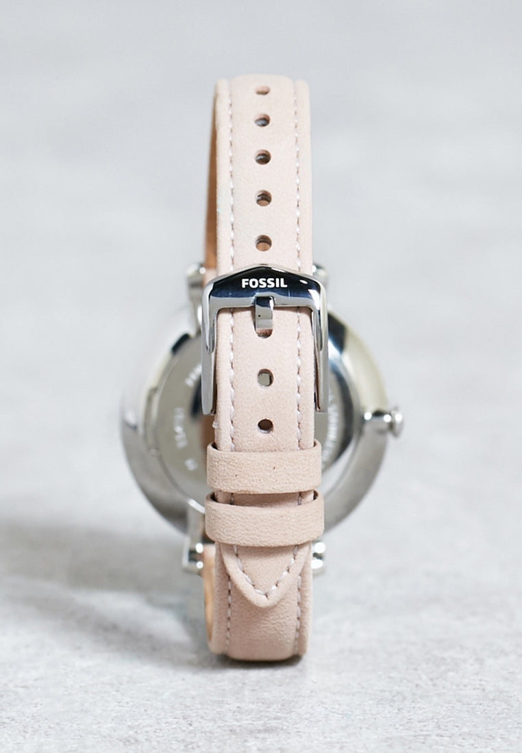  Shop Authentic Fossil Jacqueline Blush Mother of Pearl Dial Pink Leather Strap Watch for Women - ES4151 - Luxxuri
