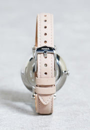  Shop Authentic Fossil Jacqueline Blush Mother of Pearl Dial Pink Leather Strap Watch for Women - ES4151 - Luxxuri