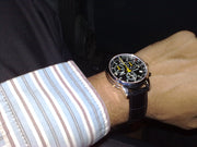  Shop Authentic Tissot T Race PRC 200 Chronograph Quartz Black Dial Black Leather Strap Watch for Men - T17.1.526.52 - Luxxuri