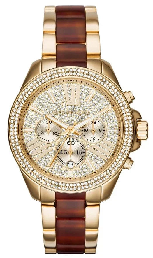 Shop Authentic Michael Kors Wren Gold Dial Two Tone Steel Strap Watch for Women - MK6294 - Luxxuri