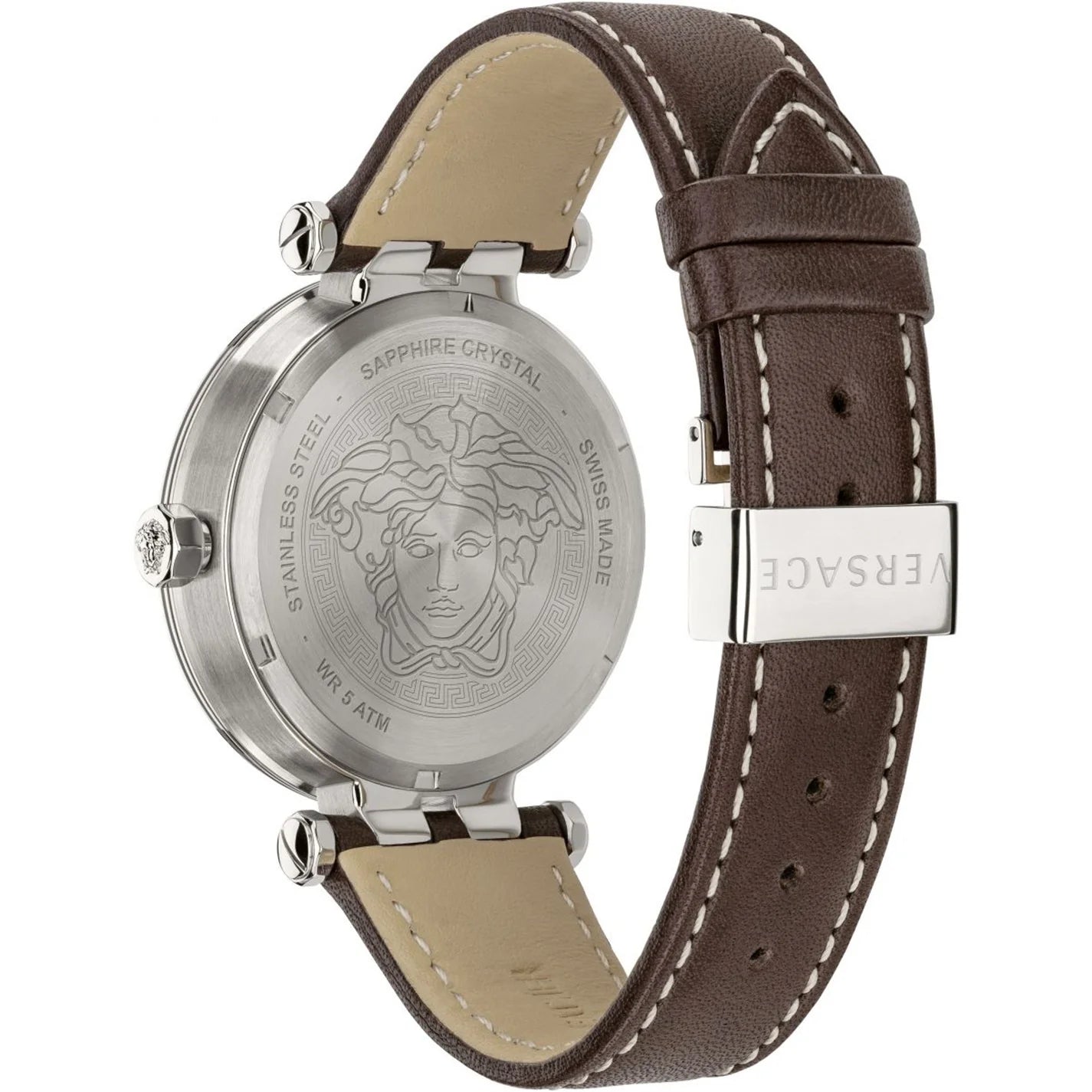  Shop Authentic Versace Greca Sport Analog Blue Dial Brown Leather Strap Watch For Men - VEZ300121 - Luxxuri