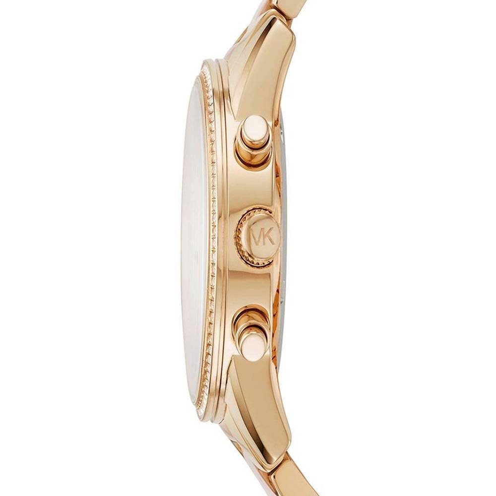  Shop Authentic Michael Kors Ritz Chronograph Rose Dial Two Tone Steel Strap Watch for Women - MK6475 - Luxxuri