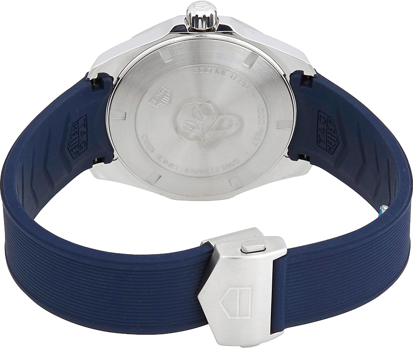  Shop Authentic Tag Heuer Aquaracer Quartz Blue Dial Blue Rubber Strap Watch for Men - WAY101C.FT6153 - Luxxuri