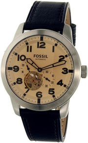  Shop Authentic Fossil Pilot 54 Automatic Cream Dial Brown Leather Strap Watch for Men - ME3119 - Luxxuri