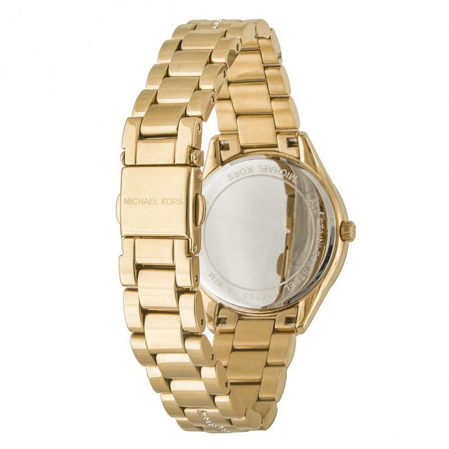  Shop Authentic Michael Kors Lauryn Mother of Pearl White Dial Gold Steel Strap Watch for Women - MK3899 - Luxxuri