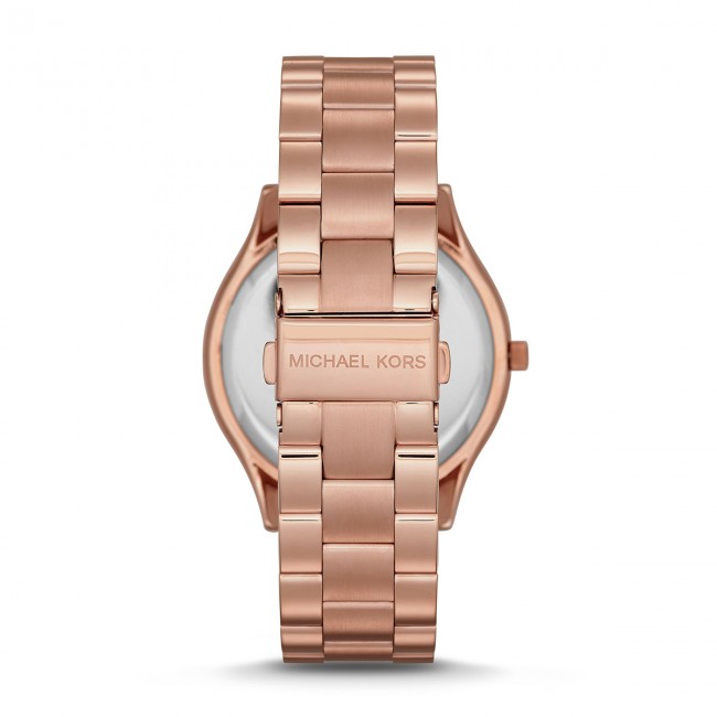  Shop Authentic Michael Kors Slim Runway Rose Gold Dial Rose Gold Steel Strap Watch for Women - MK3197 - Luxxuri