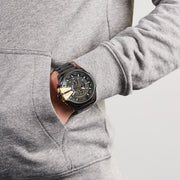  Shop Authentic Diesel Mega Chief Chronograph Black Dial Black Steel Strap Watch For Men - DZ4338 - Luxxuri