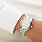  Shop Authentic Michael Kors Bradshaw  Chronograph Silver Dial Silver Steel Strap Watch for Women - MK6174 - Luxxuri