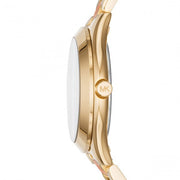  Shop Authentic Michael Kors Mini Slim Runway Rose Gold Dial Two Tone Steel Strap Watch for Women - MK3650 - Luxxuri