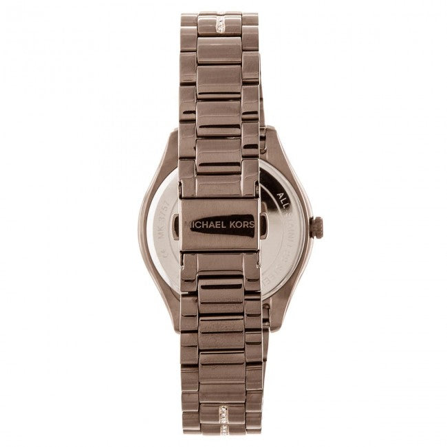  Shop Authentic Michael Kors Lauryn Rose Gold Dial Brown Steel Strap Watch for Women - MK3757 - Luxxuri