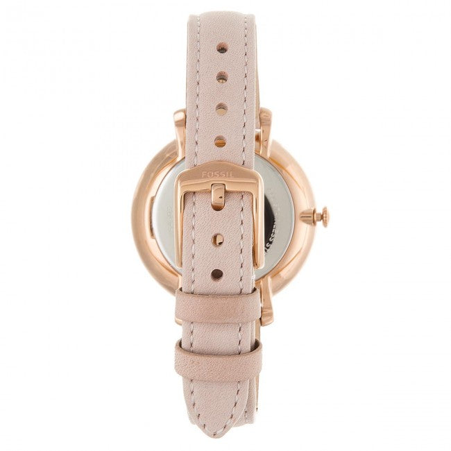  Shop Authentic Fossil Jacqueline White Dial Pink Leather Strap Watch for Women - ES4303 - Luxxuri