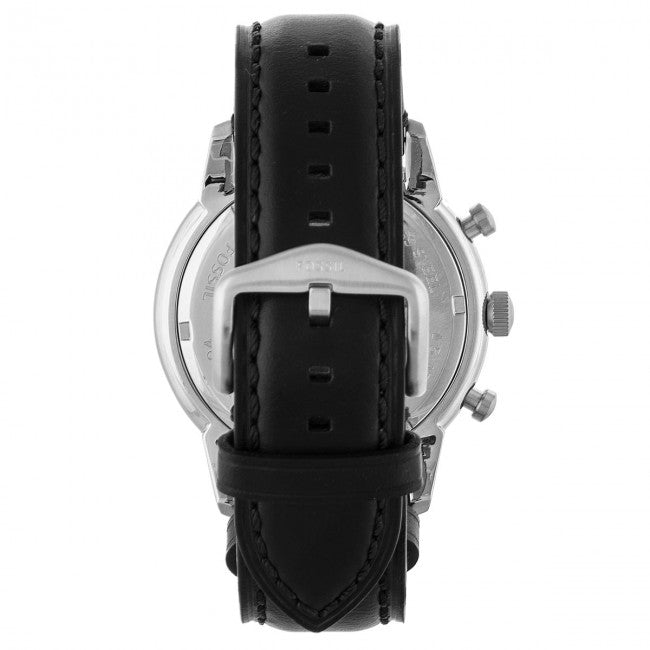  Shop Authentic Fossil Townsman Multifunction Black Dial Black Leather Strap Watch for Men - FS5396 - Luxxuri