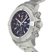  Shop Authentic Breitling Super Avenger Chronograph 48 Black Dial Silver Steel Strap Watch for Men - A13375101B1A1 - Luxxuri