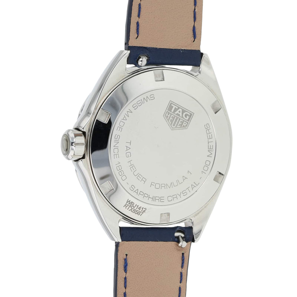  Shop Authentic Tag Heuer Formula 1 Quartz Blue Dial Blue Leather Strap Watch for Women - WBJ1412.FC8233 - Luxxuri