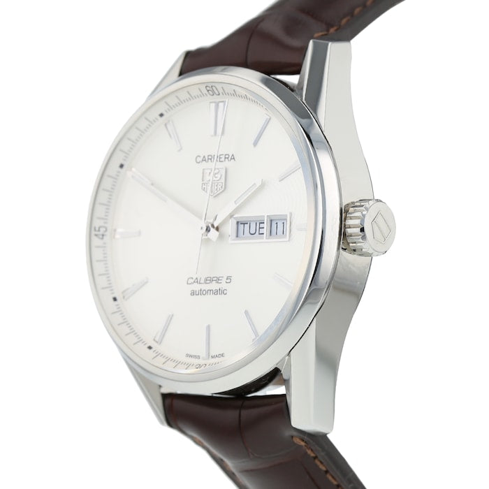  Shop Authentic Tag Heuer Carrera Silver Dial Watch for Men - WAR201B.FC6291 - Luxxuri