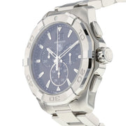  Shop Authentic Tag Heuer Aquaracer Chronograph Black Dial Silver Steel Strap Watch for Men - CAY1110.BA0927 - Luxxuri