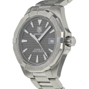  Shop Authentic Tag Heuer Aquaracer Automatic Anthracite Grey Dial Silver Steel Strap Watch for Men - WAY2113.BA0928 - Luxxuri