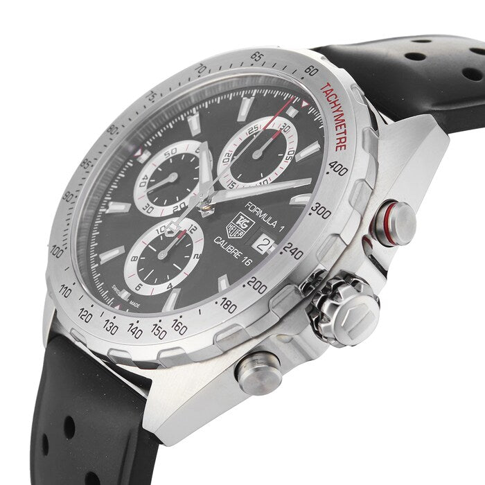  Shop Authentic Tag Heuer Formula 1 Calibre 16 Black Dial Black Leather Strap Watch for Men - CAZ2010.FT8024 - Luxxuri
