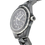  Shop Authentic Chanel J12 Diamonds Black Dial Black Steel Strap Watch for Women - J12 H2569 - Luxxuri