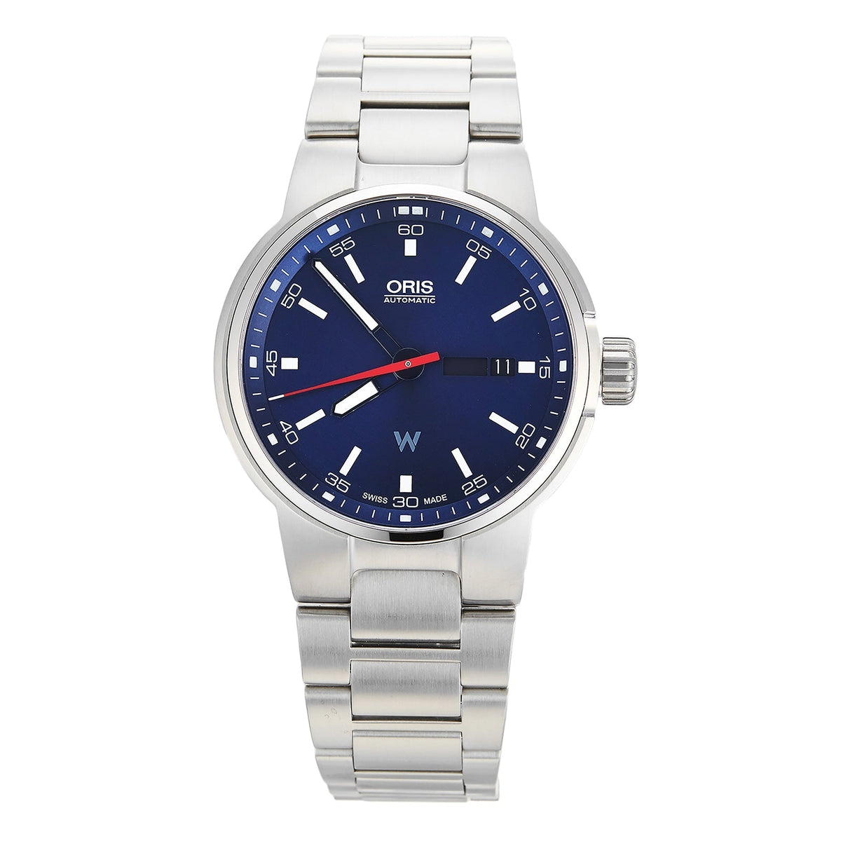  Shop Authentic Oris Williams F1 Day Date Blue Dial Silver Steel Strap Watch for Men - 0173577164155-0782450 - Luxxuri