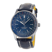  Shop Authentic Breitling Navitimer Automatic 41 Blue Dial Blue Leather Strap Watch for Men - A17326161C1P3 - Luxxuri