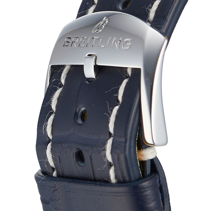  Shop Authentic Breitling Navitimer Automatic 41 Blue Dial Blue Leather Strap Watch for Men - A17326161C1P3 - Luxxuri