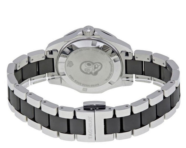  Shop Authentic Tag Heuer Aquaracer Quartz Diamonds Black Dial Two Tone Steel Strap Watch for Men - WAY131E.BA0913 - Luxxuri