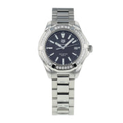  Shop Authentic Tag Heuer Aquaracer Quartz Diamonds Black Dial Silver Steel Strap Watch for Women - WAY131P.BA0748 - Luxxuri