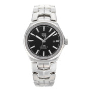  Shop Authentic Tag Heuer Link Quartz Black Dial Silver Steel Strap Watch for Women - WBC2110.BA0603 - Luxxuri