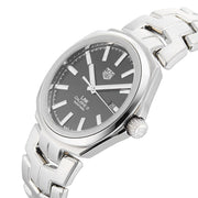  Shop Authentic Tag Heuer Link Quartz Black Dial Silver Steel Strap Watch for Women - WBC2110.BA0603 - Luxxuri