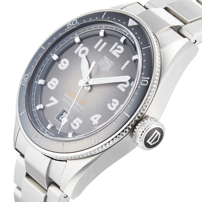  Shop Authentic Tag Heuer Autavia Grey Dial Watch for Men - WBE5114.EB0173 - Luxxuri