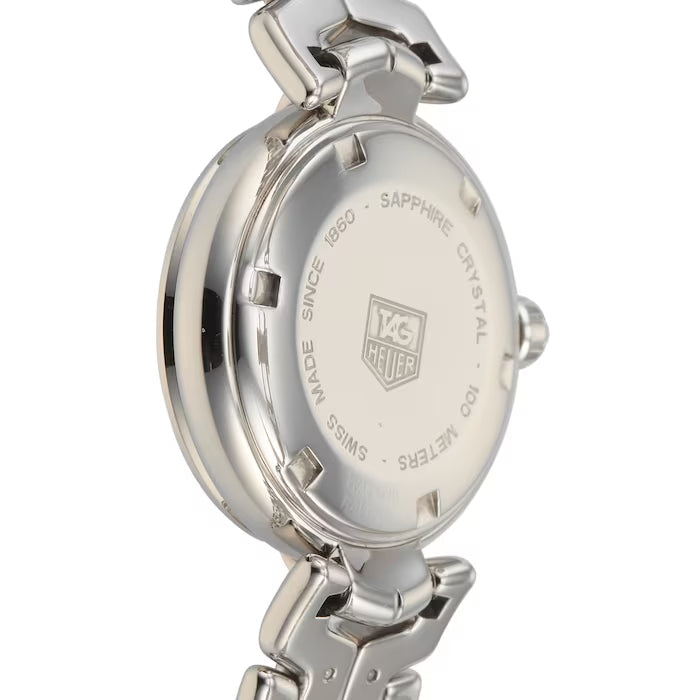  Shop Authentic Tag Heuer Link Quartz Diamonds Black Dial Silver Steel Strap Watch for Women - WAT1410.BA0954 - Luxxuri