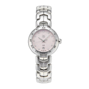  Shop Authentic Tag Heuer Link Diamonds Pink Dial Silver Steel Strap Watch for Women - WAT1415.BA0954 - Luxxuri