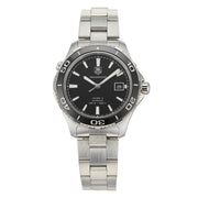  Shop Authentic Tag Heuer Aquaracer Caliber 5 Automatic Black Dial Silver Steel Strap Watch for Men - WAK2110.BA0830 - Luxxuri