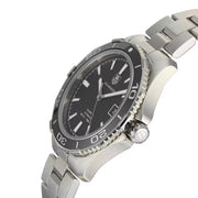  Shop Authentic Tag Heuer Aquaracer Caliber 5 Automatic Black Dial Silver Steel Strap Watch for Men - WAK2110.BA0830 - Luxxuri
