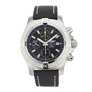  Shop Authentic Breitling Avenger Chronograph 45mm Black Dial Black Leather Strap Watch for Men - A13317101B1X1 - Luxxuri