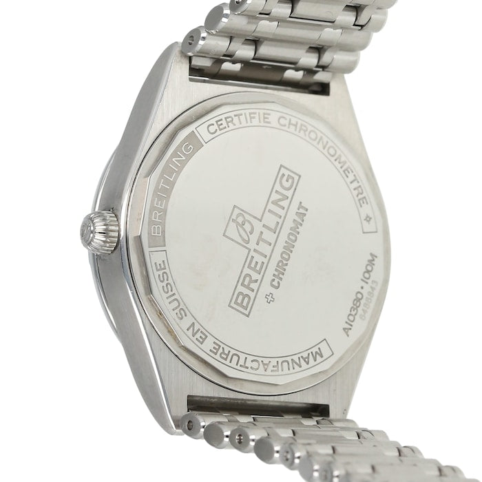  Shop Authentic Breitling Chronomat Automatic 36 White Dial Silver Steel Strap Watch for Women - A10380101A2A1 - Luxxuri