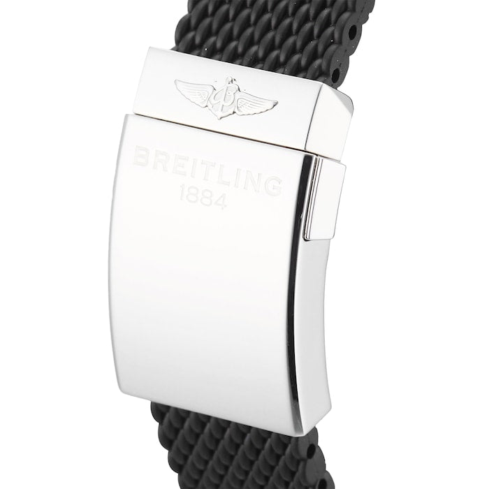  Shop Authentic Breitling Superocean Heritage II B20 42mm Black Dial Black Mesh Bracelet Mens Watch - UB2010121B1S1 - Luxxuri