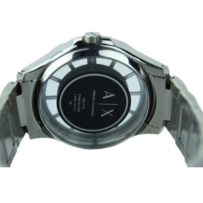  Shop Authentic Armani Exchange Hampton Chronograph Black Dial Silver Steel Strap Watch For Men - AX2179 - Luxxuri