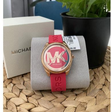  Shop Authentic Michael Kors Janelle Three Hand Red Dial Red Rubber Strap Watch For Women - MK7142 - Luxxuri