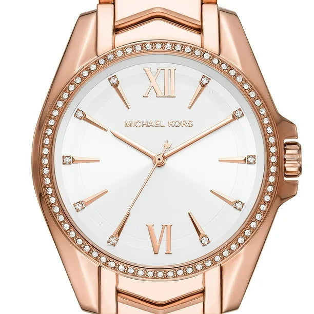  Shop Authentic Michael Kors Whitney Quartz White Dial Rose Gold Steel Strap Watch For Women - MK6694 - Luxxuri