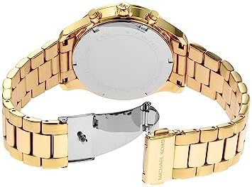  Shop Authentic Michael Kors Berkley Chronograph Gold Dial Gold Steel Strap Watch For Women - MK7411 - Luxxuri