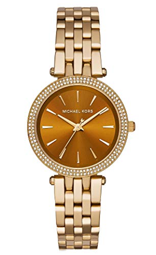  Shop Authentic Michael Kors Darci Amber Dial Gold Steel Strap Watch for Women - MK3408 - Luxxuri