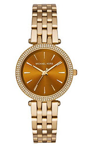  Shop Authentic Michael Kors Darci Amber Dial Gold Steel Strap Watch for Women - MK3408 - Luxxuri
