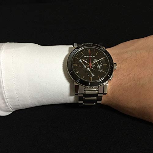 Shop Authentic Burberry The City Black Dial Silver Steel Strap Watch for Men - BU9380 - Luxxuri