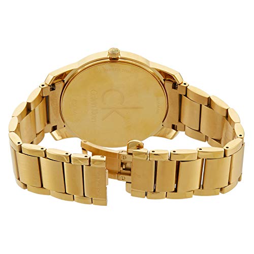  Shop Authentic Calvin Klein City Silver Dial Gold Steel Strap Watch for Men - K2G21546 - Luxxuri