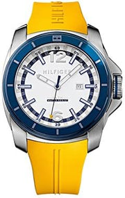  Shop Authentic Tommy Hilfiger Windsurf White Dial Yellow Rubber Strap Watch for Men - 1791115 - Luxxuri