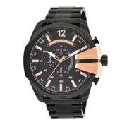  Shop Authentic Diesel Mega Chief Black Dial Black Steel Strap Watch For Men - DZ4309 - Luxxuri