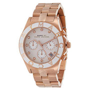  Shop Authentic Marc Jacobs Blade Chronograph White Dial Rose Gold Steel Strap Watch for Women - MBM3082 - Luxxuri
